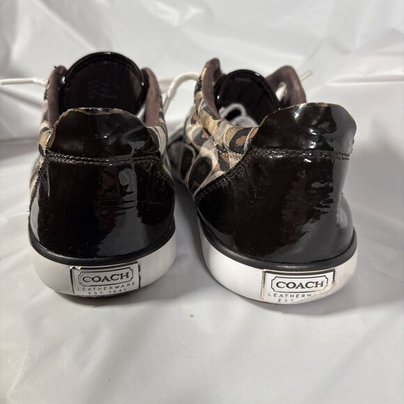 Coach Barrett Cheetah Animal Print Sneakers (Women’s 8 B) Shoes - Picture 4 of 7